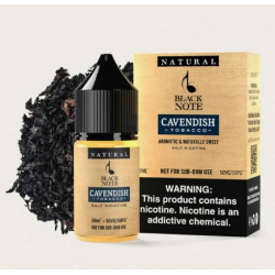 Black Note Cavendish Tobacco Salt Likit 30 Ml