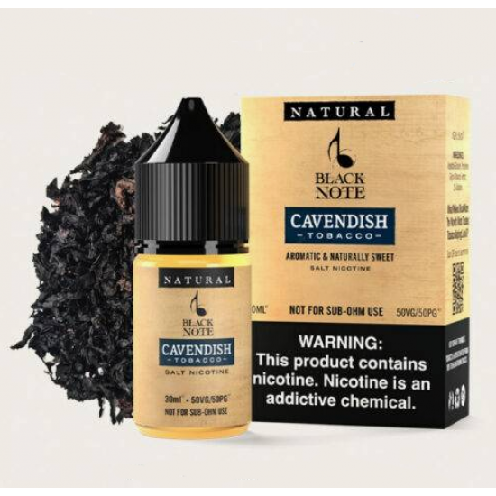 Black Note Cavendish Tobacco Salt Likit 30 Ml