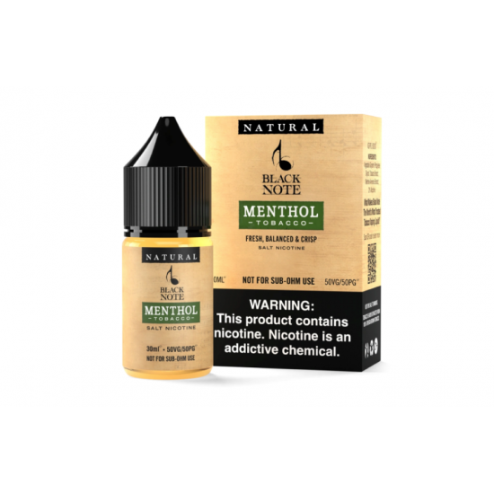 Black Note Menthol Tobacco 30ml Salt likit